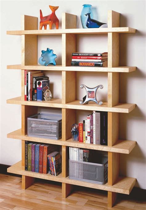 Free bookshelves - 16. The Simple Bookcase Plan. This bookshelf displays a simple and concise design, which has an equally easy way of building it. Can be considered as one of the classics in furniture, this one holds good amount books due to its sturdy property, once being built with solid wood and not ply.